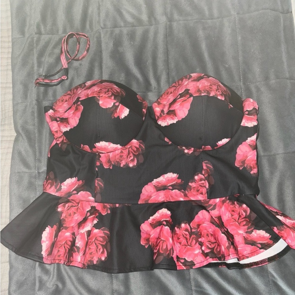 Albion Fit Peplum Tankini Top